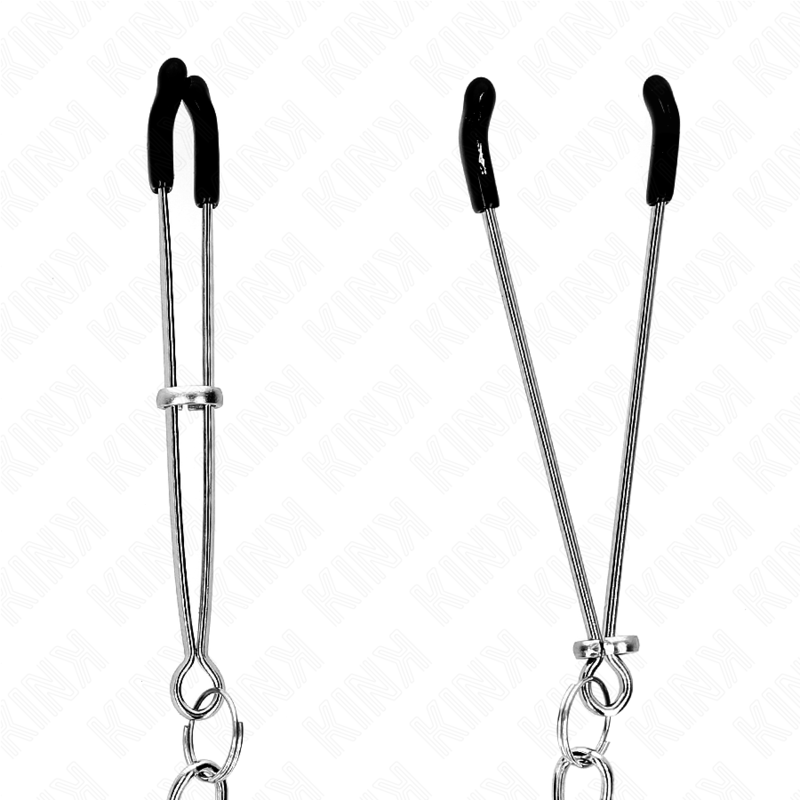 Pinzas para Pezones Kink con Cadena de 30 cm - Estimulación Ajustable