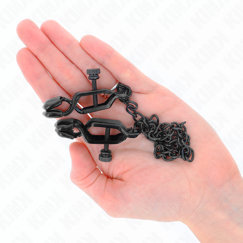 Kink Flat Chain Nipple Clamps - Pinzas para Pezones con Cadena 30 cm