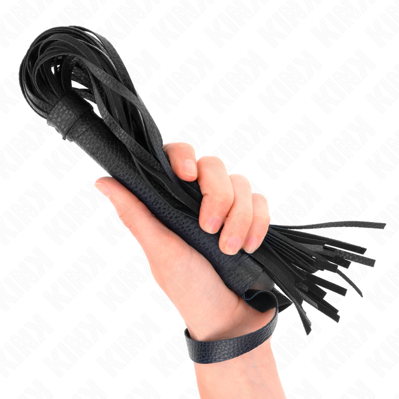 Kink Dark Blue Bead Whip 43.5 cm - Fusta de Impacto para BDSM