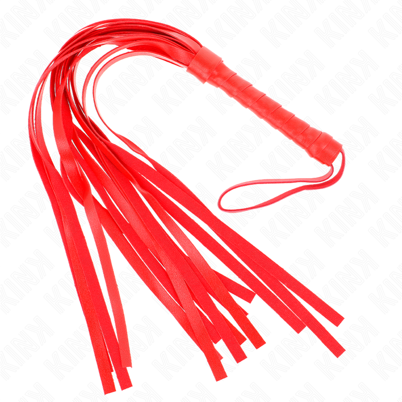 KINK Simple Red Whip 45 cm - Látigo BDSM de Control