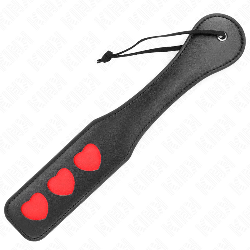 Pala Corazones KINK 32 cm - Silicona Flexible para Juego Íntimo