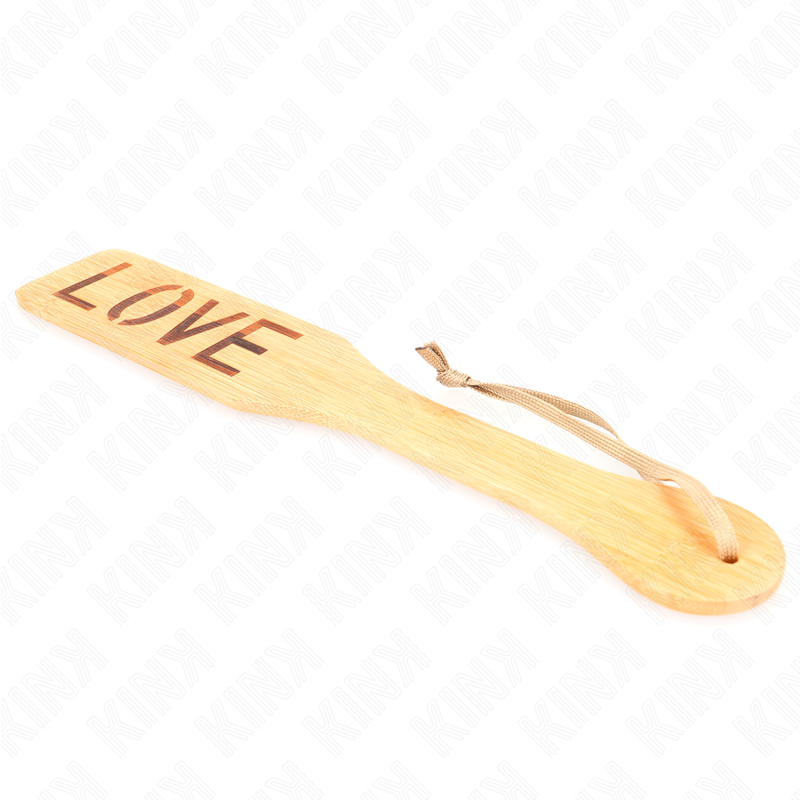 Pala de Bambú Natural LOVE 32 cm - Kink Impact & Touch