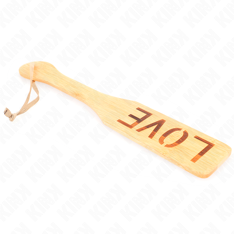 Pala de Bambú Natural LOVE 32 cm - Kink Impact & Touch