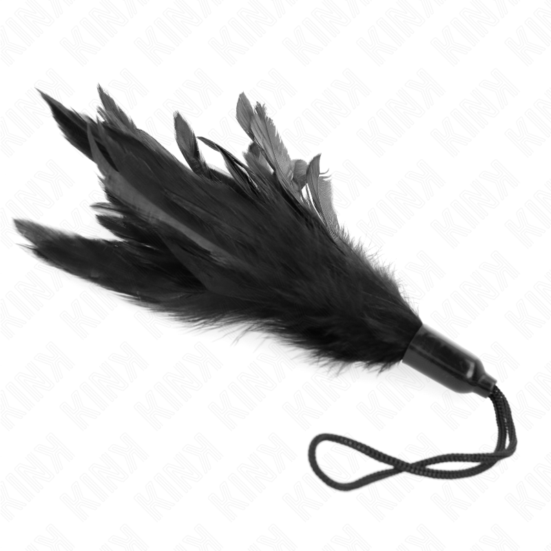 Kink Tickle Feathers - Plumero de Estimulación con Mango de Cuerda 15 cm