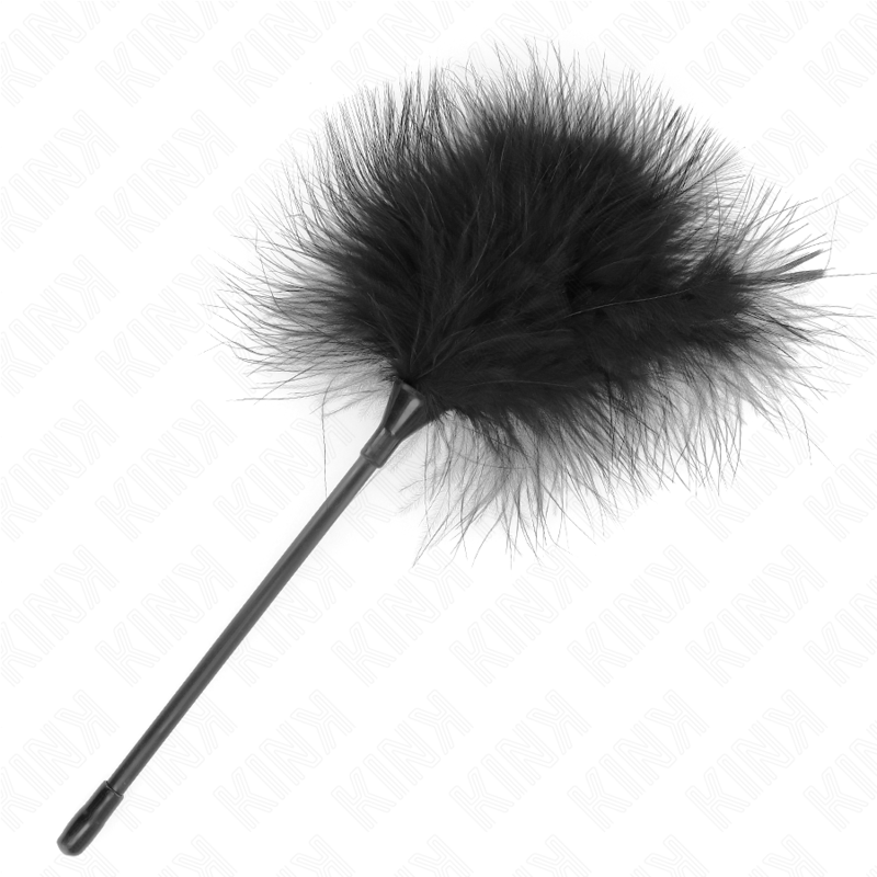Kink Black Tickle Feathers - Plumas Sensoriales para Bondage 27 cm