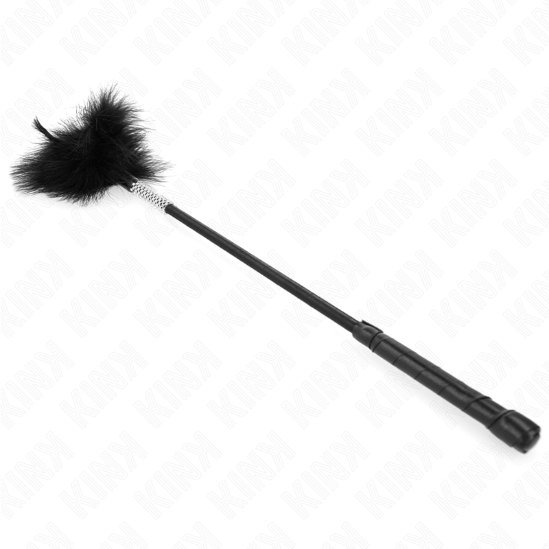 Kink Tickle Feathers - Plumero de Caricias con Mango de Strass 50 cm