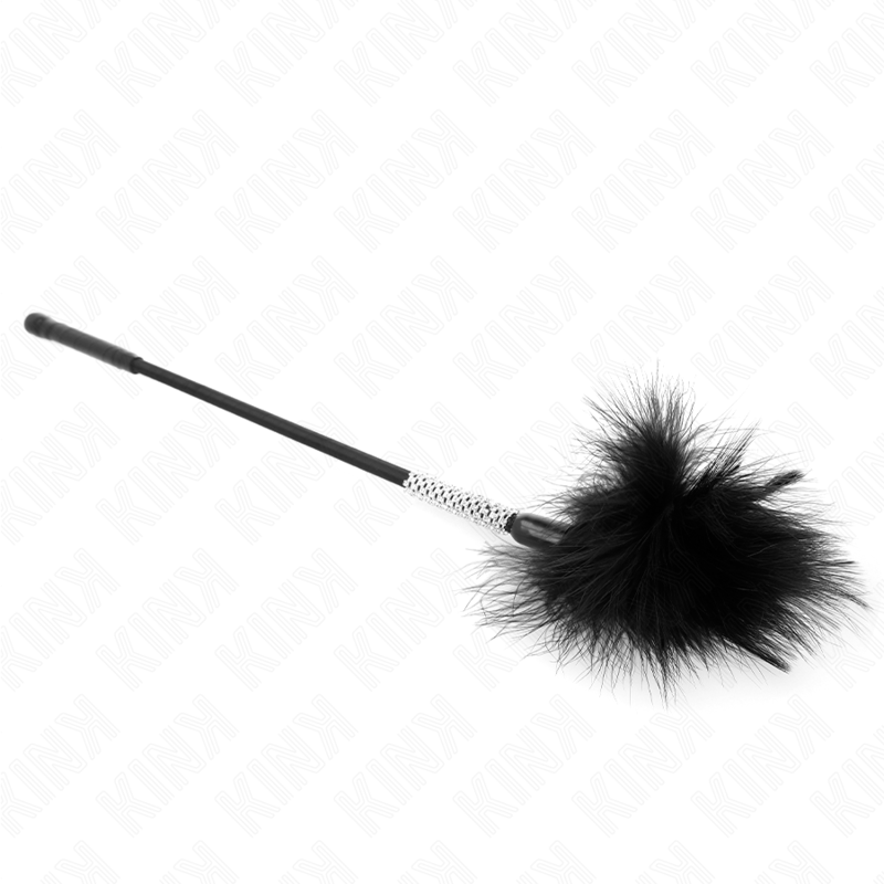 Kink Tickle Feathers - Plumero de Caricias con Mango de Strass 50 cm