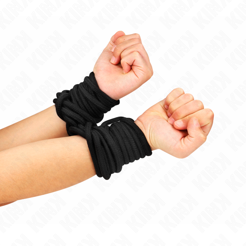 Kink Cotton Rope 20 Metros Negro - Cuerda de Algodón para Bondage