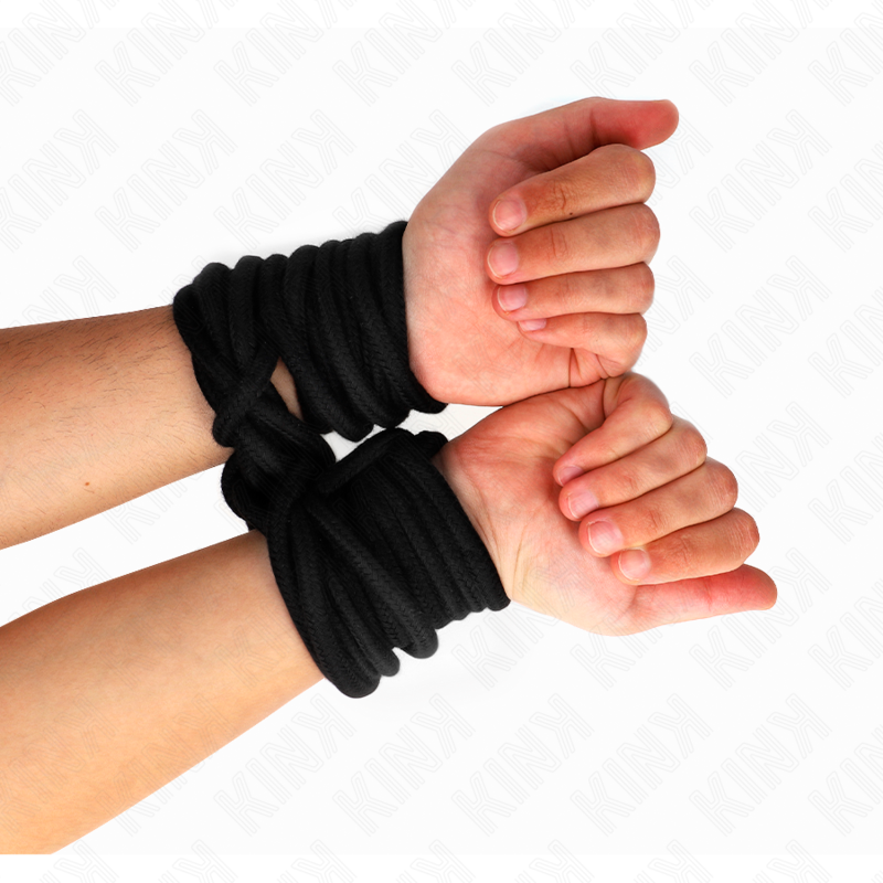 Kink Cotton Rope 20 Metros Negro - Cuerda de Algodón para Bondage