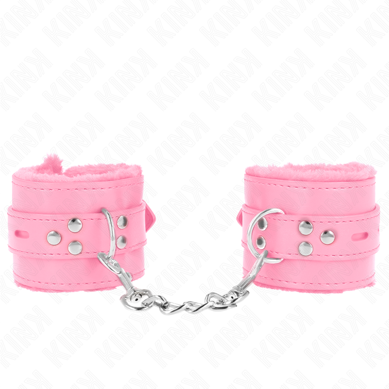 Esposas de Muñeca KINK con Forro de Piel - Ajustables 17-29 cm