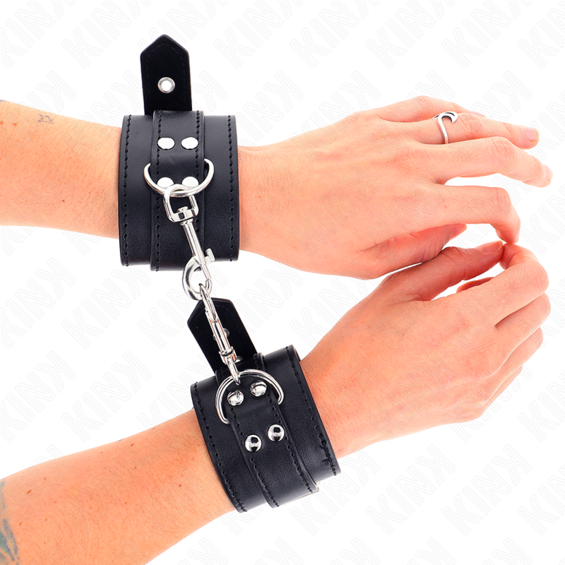 Kink Wrist Restraints with Studs - Esposas de Muñeca Ajustables 35 x 6 cm