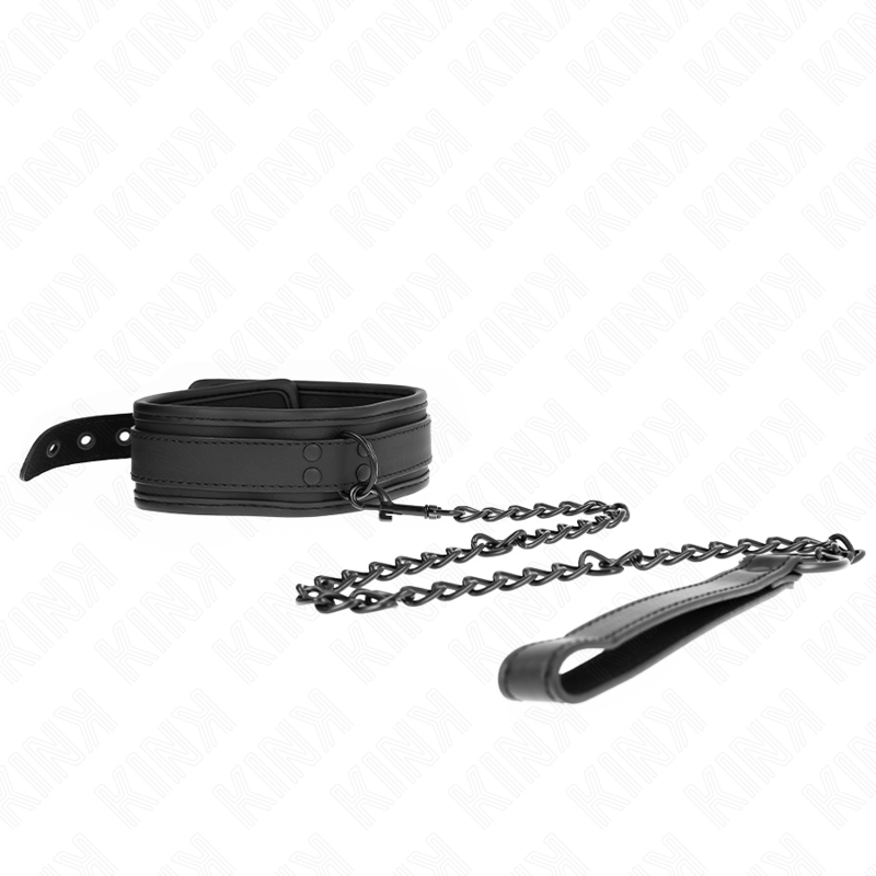 Collar de Bondage Neopreno KINK Modelo 1 con Cinturón Ajustable 78 cm