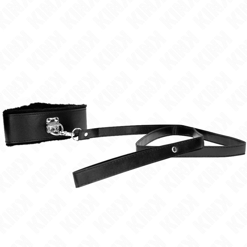 Collar Ajustable con Correa y Tachuelas Plateadas Kink - 116 cm
