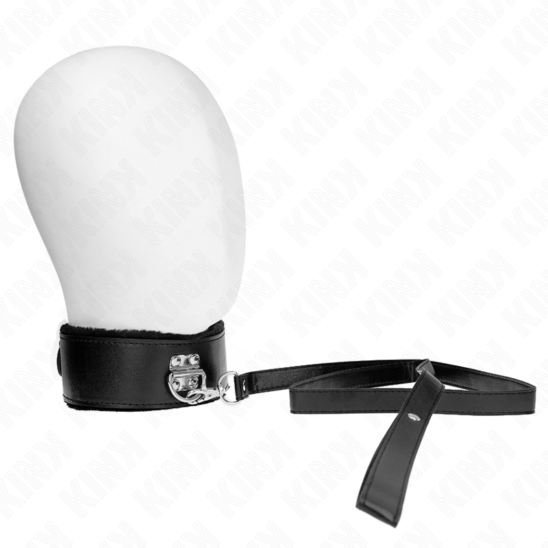 Collar Ajustable con Correa y Tachuelas Plateadas Kink - 116 cm