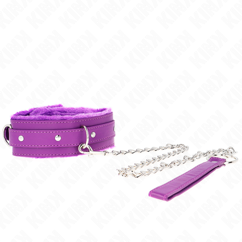 Collar KINK con Correa 65 cm - Ajustable 36-42 cm Púrpura