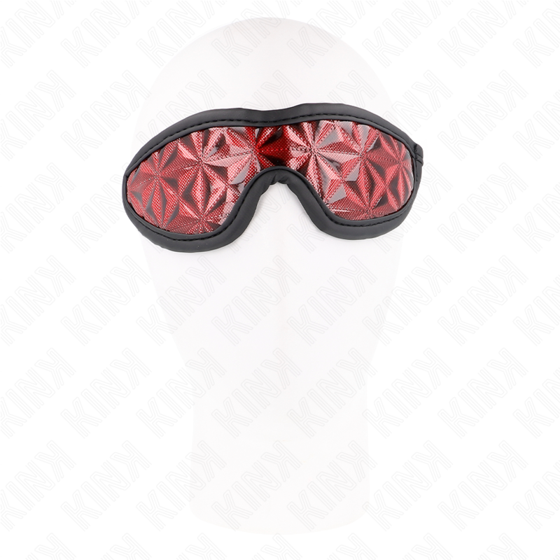 KINK Red Diamond Pattern Headband - Antifaz BDSM 20.5 x 6 cm