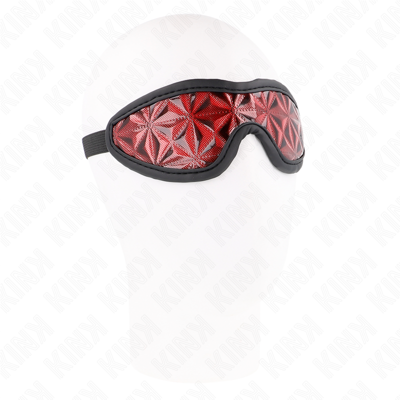 KINK Red Diamond Pattern Headband - Antifaz BDSM 20.5 x 6 cm