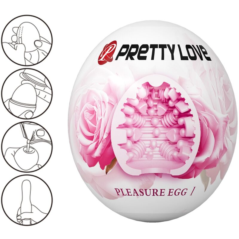 Pretty Love Male Masturbator Egg Pink - Estimulador Discreto