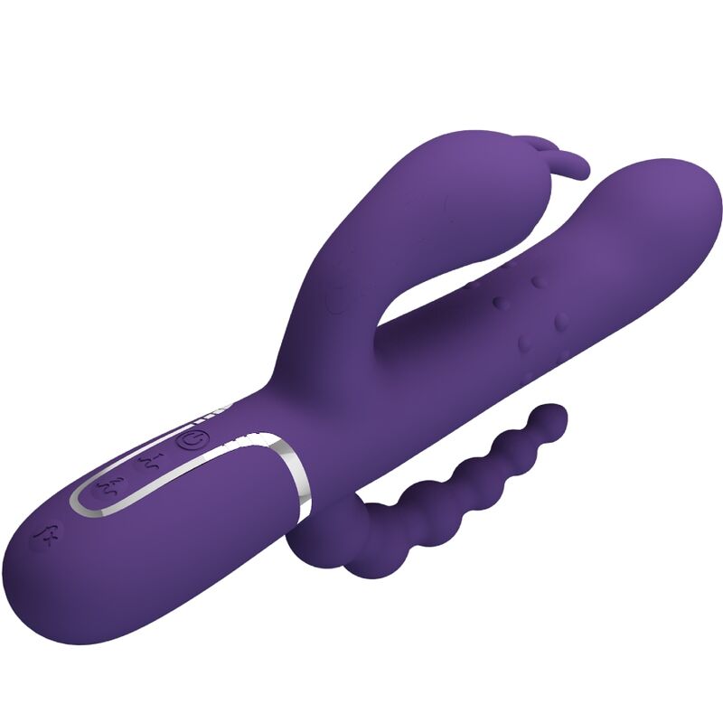 Pretty Love Cammy Triple Vibrator Multifunction 4 en 1 Púrpura