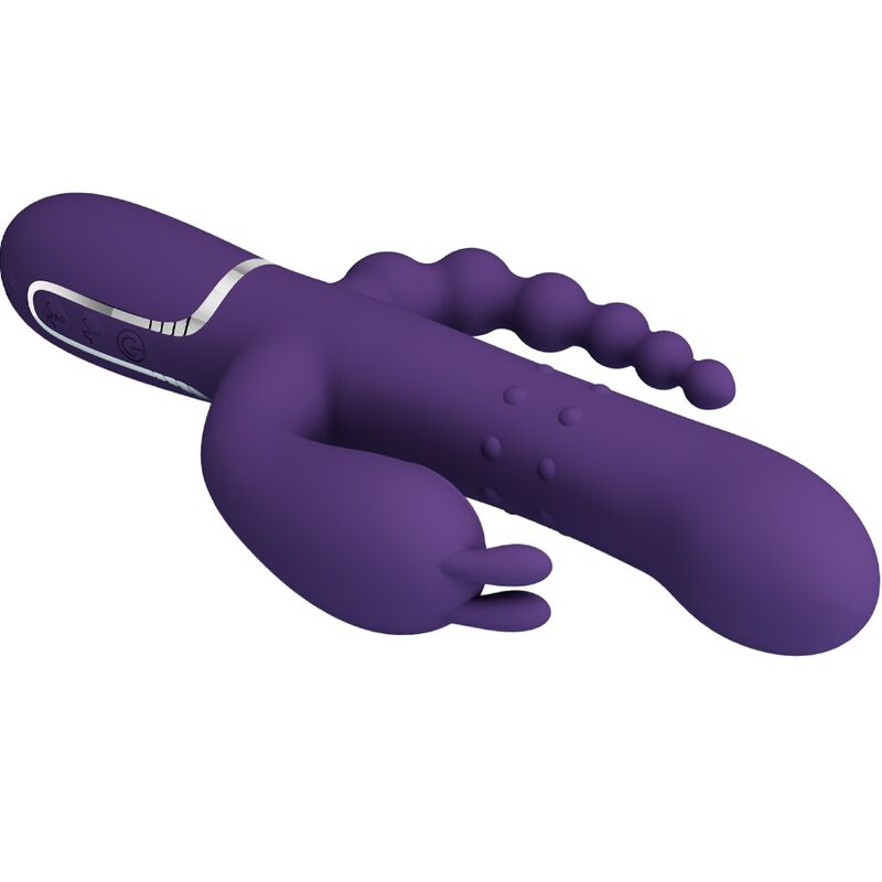 Pretty Love Cammy Triple Vibrator Multifunction 4 en 1 Púrpura