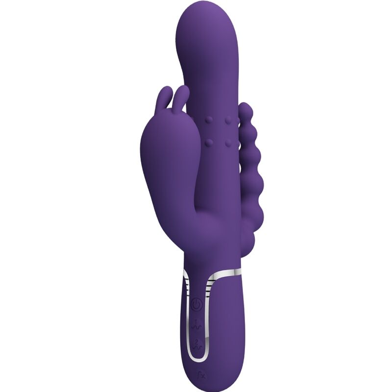 Pretty Love Cammy Triple Vibrator Multifunction 4 en 1 Púrpura