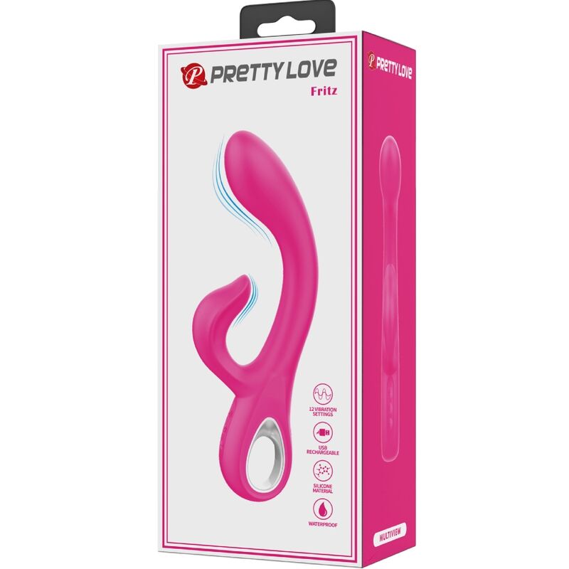 Pretty Love Fritz Rabbit Vibrator 12 Vibraciones Rosa