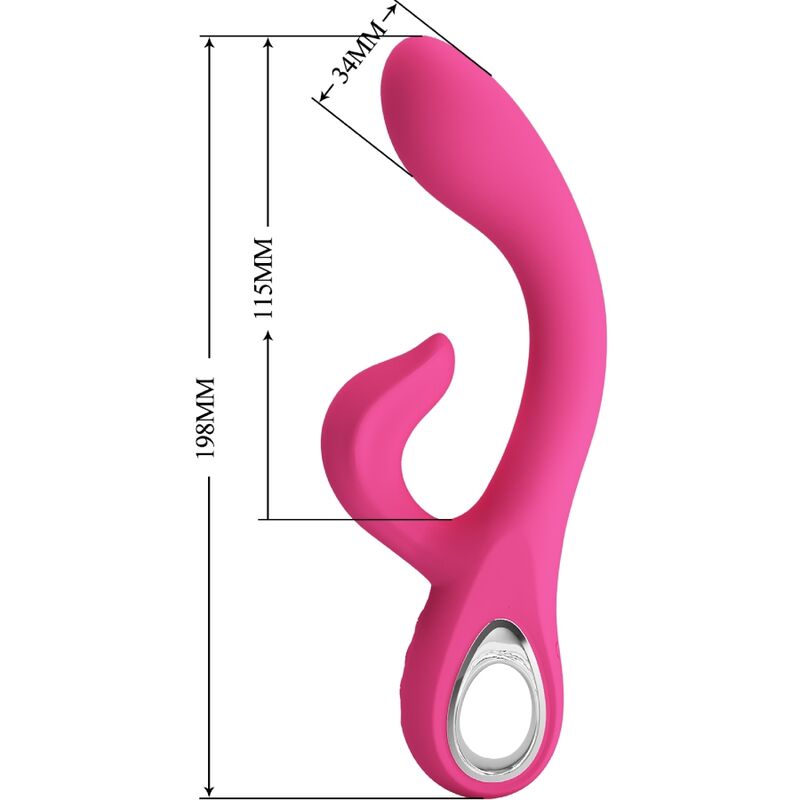 Pretty Love Fritz Rabbit Vibrator 12 Vibraciones Rosa