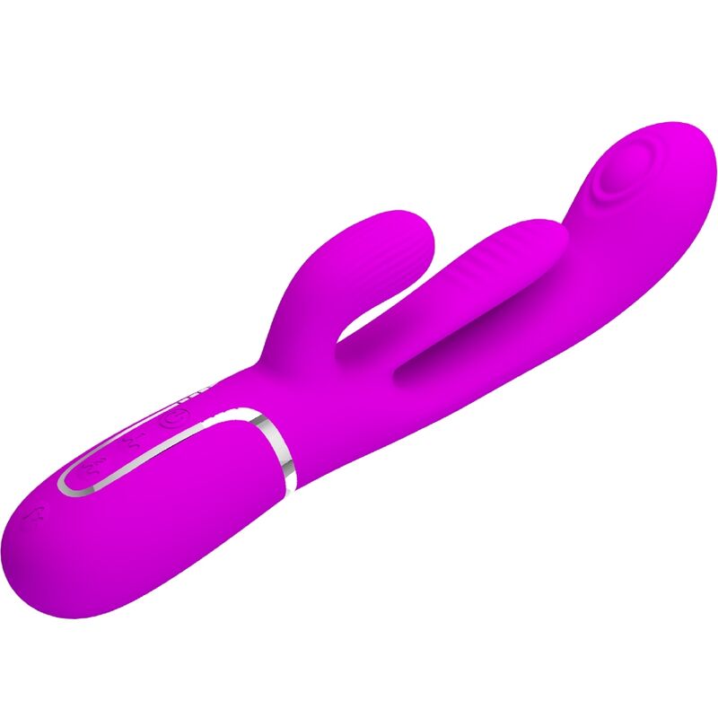 Pretty Love Shania Triple Rabbit Vibrator Multifunción Rosa
