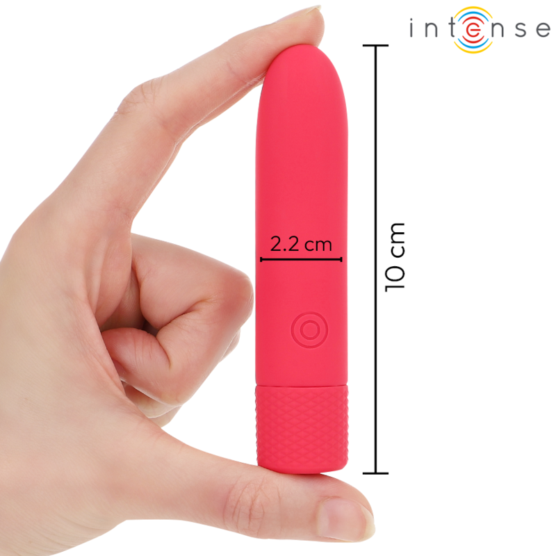 Intense Symone - Vibrador Recargable USB 8 Modos Rojo