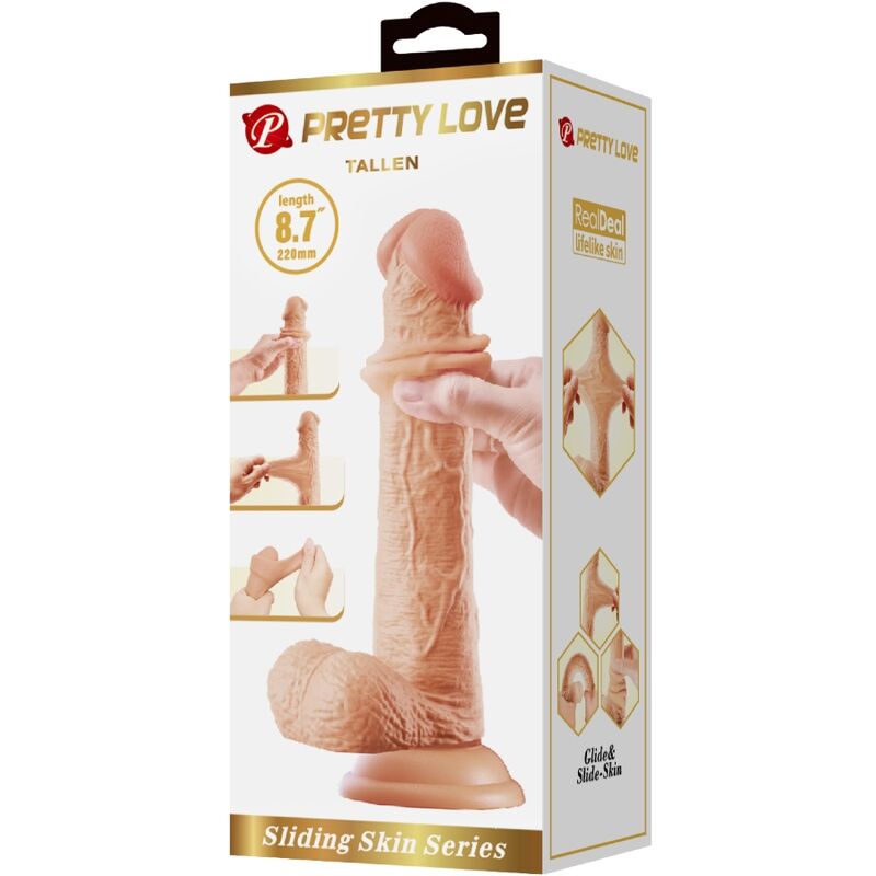 Pretty Love Tallen - Consolador Realista TPR Resistente al Agua