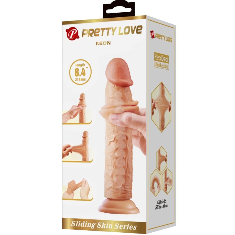 Pretty Love Keon Realistic Dildo 21 cm Flesh