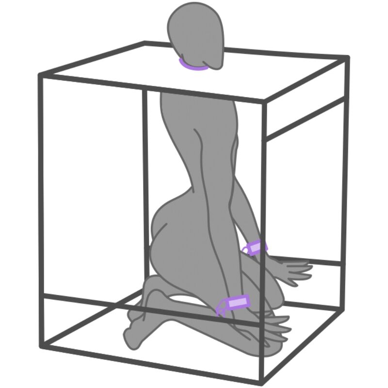Secret Dome Kink Club Cabina Bukkake Morado - Estructura BDSM con Accesorios