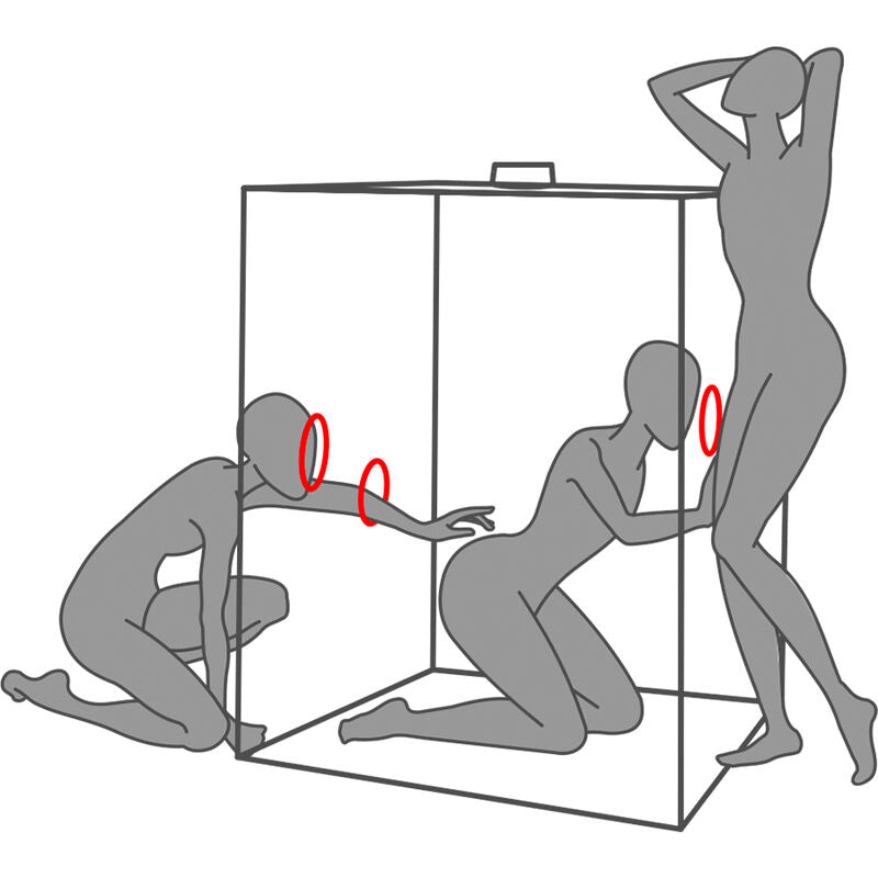 Secret Dome Scandale - Cabina BDSM Black & Red para Juegos de Rol