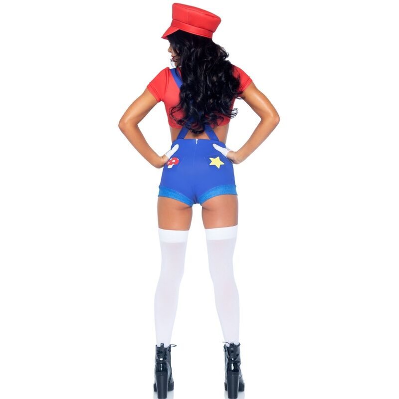 Disfraz Sexy Gamer Babe 3 Piezas - Crop Top, Shorts y Sombrero
