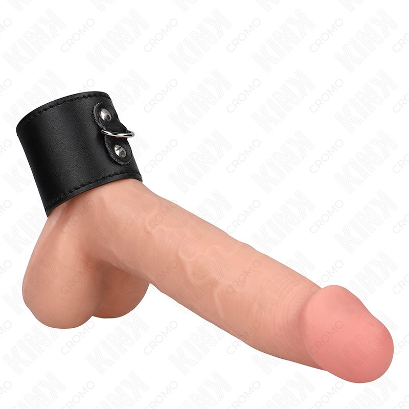 Anillo Peneano de Cuero Kink Ring Power con Cierre de Presión