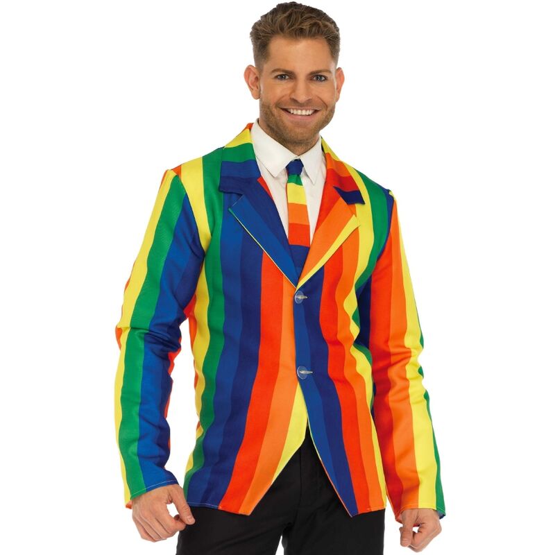 Leg Avenue Blazer + Tie Rainbow S - Conjunto de Moda
