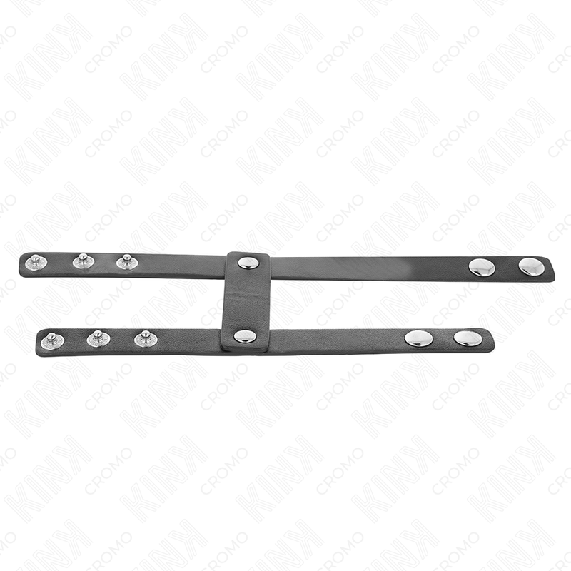 Anillo Doble de Cuero Ajustable Kink - Bondage Stamina