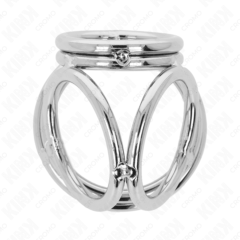 Anillo Peneano Metal Triple Cromado KINK Ring Power - Ajustable 3.2-4.5 cm