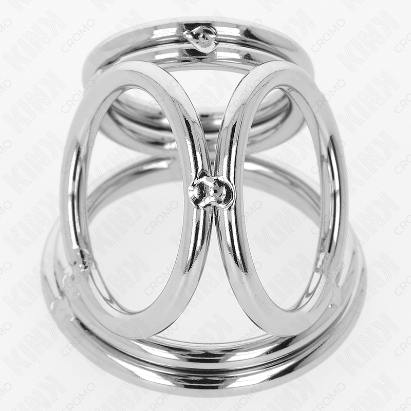 Anillo Peneano Metal Triple Cromado KINK Ring Power - Ajustable 3.2-4.5 cm
