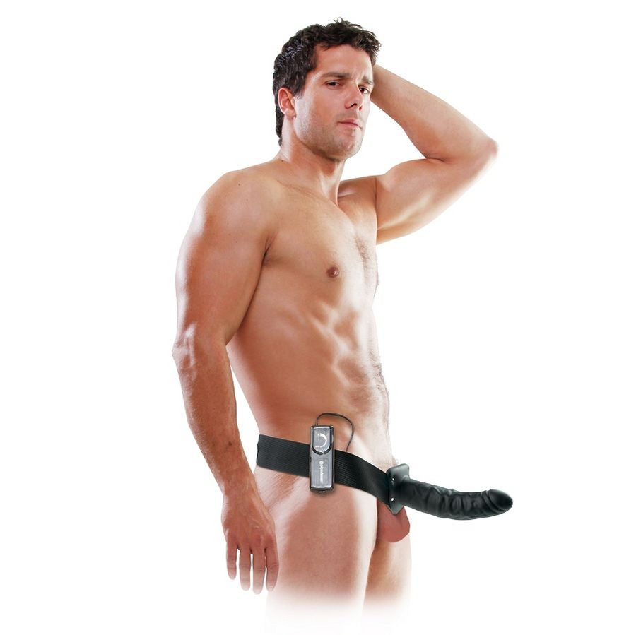 Fetish Fantasy Series Strap-On Vibrador Hueco 19 cm Negro