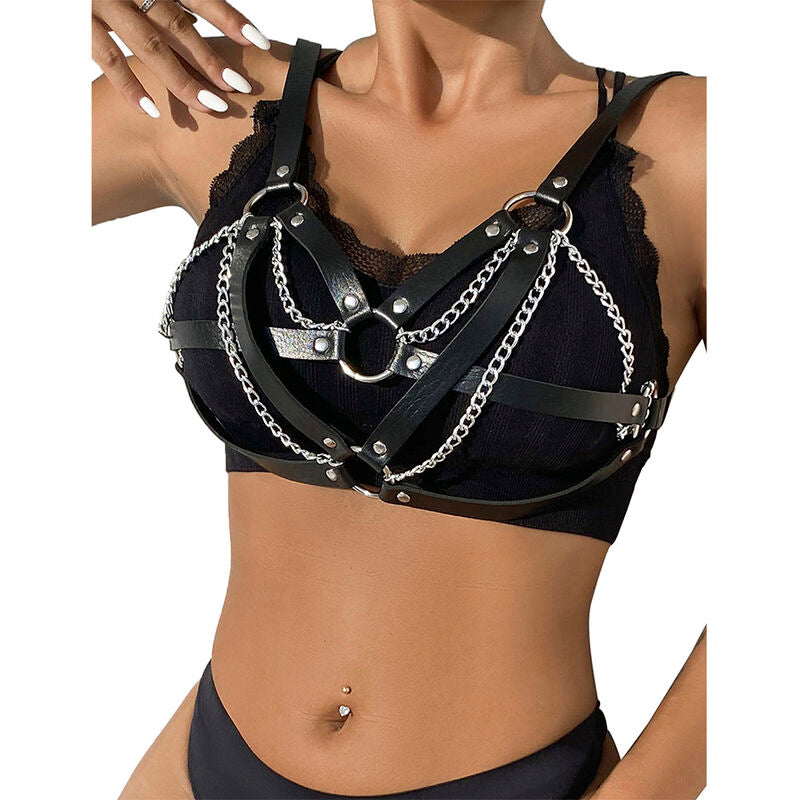 Subblime Punk Bondage Belt - Cintura Metal Negra Talla Única