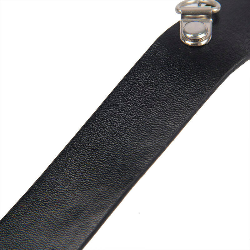 Subblime Bondage Leather Strap Breast Clamps - Pinzas Pezones Cuero Negro