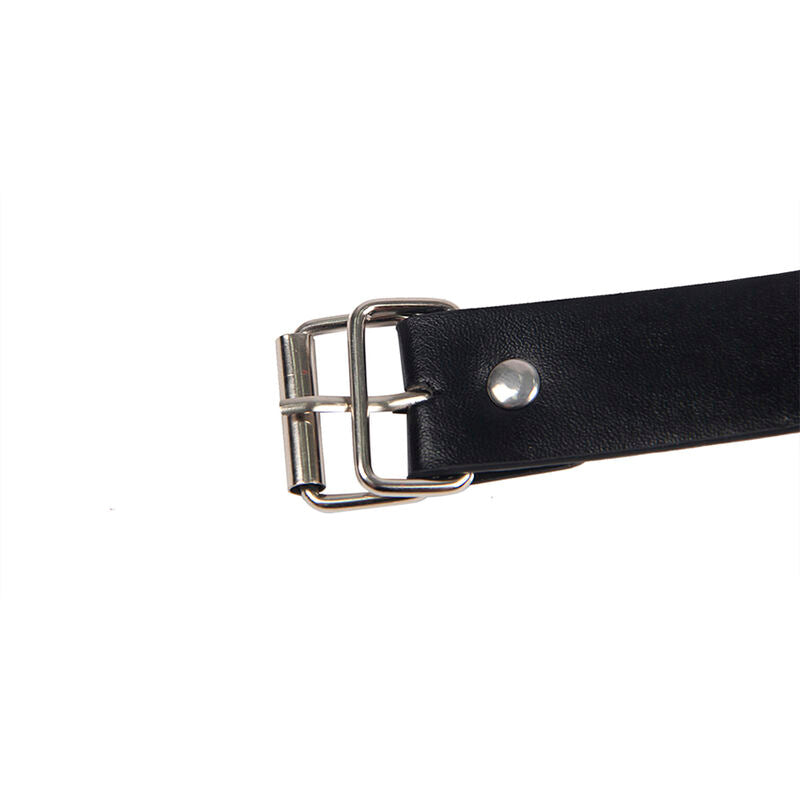 Subblime Bondage Leather Strap Breast Clamps - Pinzas Pezones Cuero Negro
