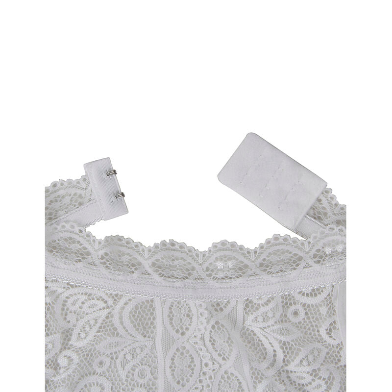 Subblime Lace Bodysuit White - Encaje Sensual Talla L/XL