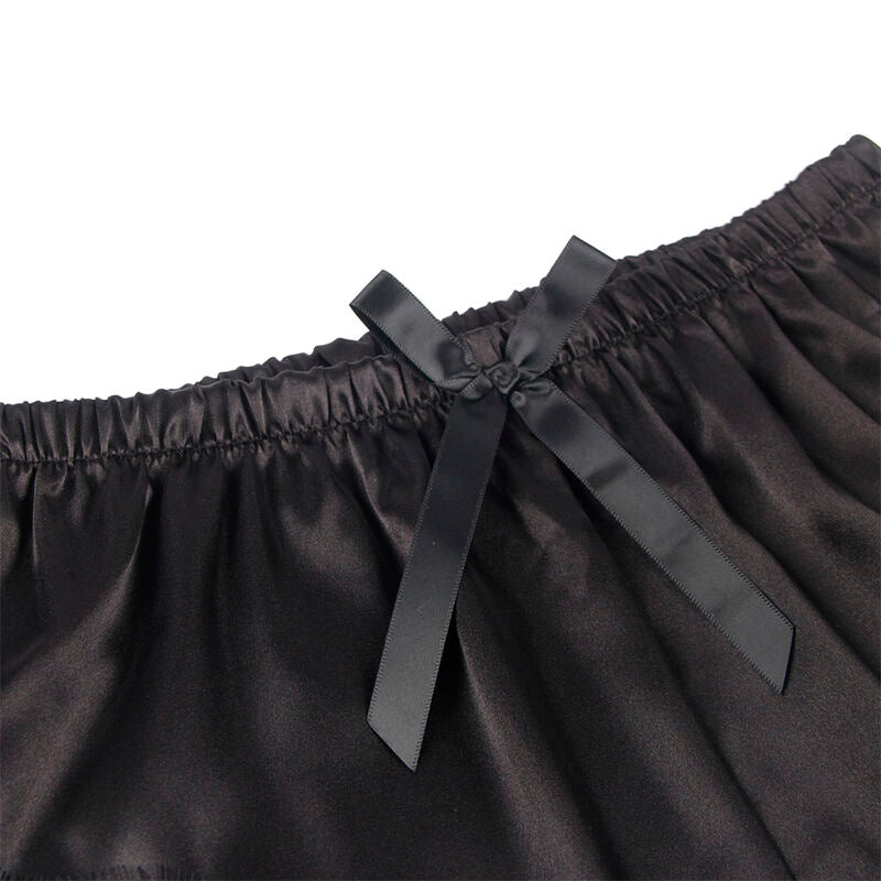 Subblime Conjunto Lencería Seda y Encaje Negro S/M - 953935
