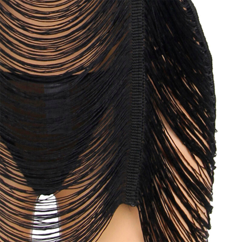 Subblime Strappy Dress + Thong Negro L/XL - Conjunto Seductor