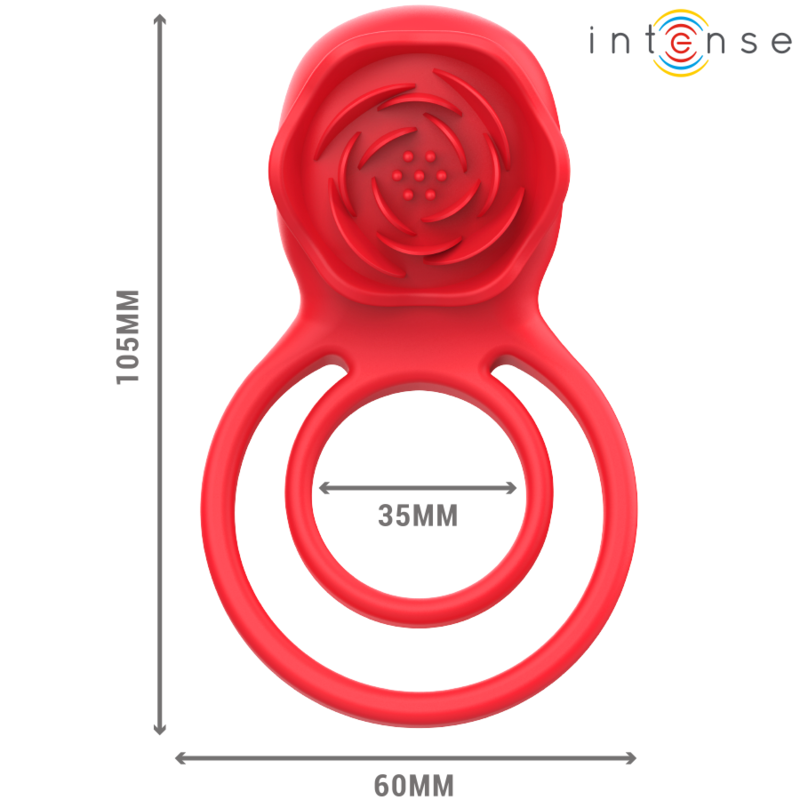 Intense Gail Stimulator Rose - 10 Vibraciones con Control Remoto