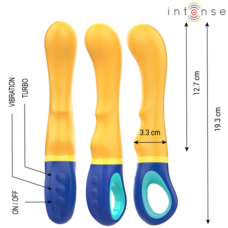 Intense Shaggy G-Spot Vibrator Yellow - Estimulador de Precisión
