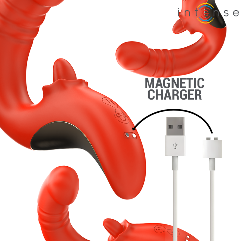 Paulina Vibrador y Estimulador en Forma U - Silicona Médica
