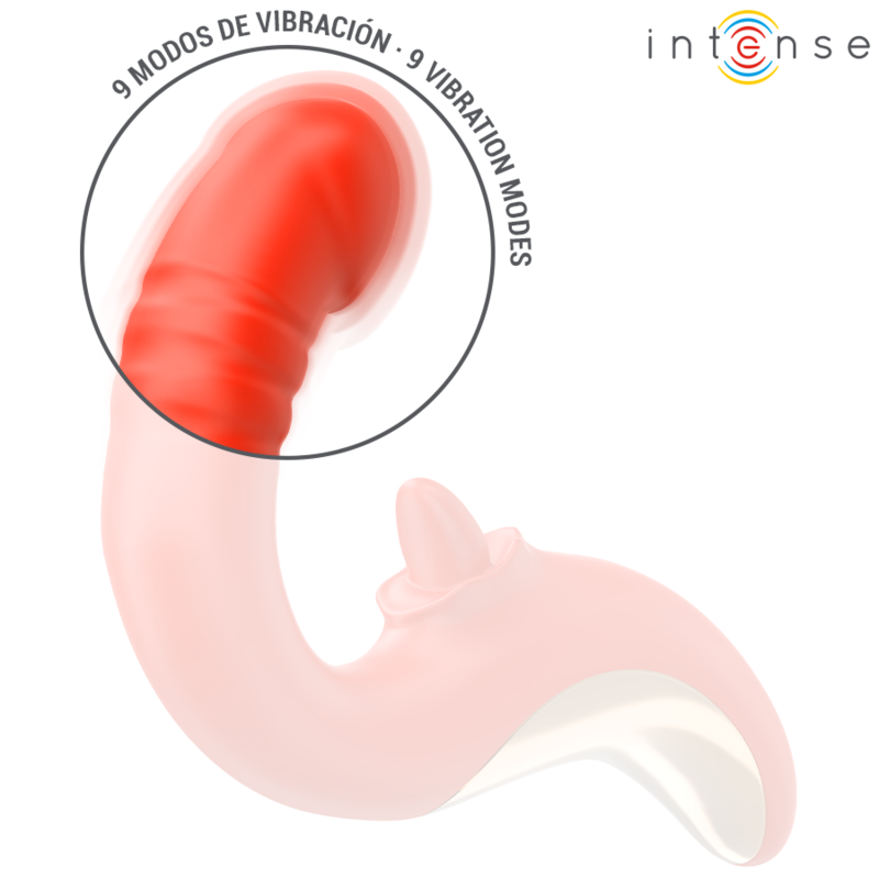 Paulina Vibrador y Estimulador en Forma U - Silicona Médica